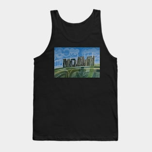 Stonehenge Watercolour Landscape England Tank Top